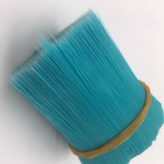 Plastic Natural White Bristle Imitation Solid Tapered Synthetic Pet Filaments for Paint Brush