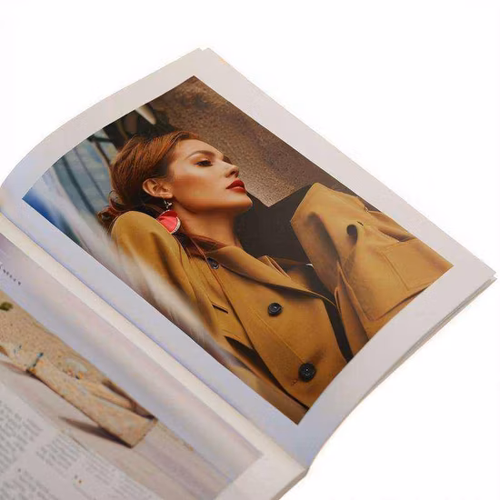 Low MOQ Softcover Matte Art Paper Newsprint Custom Magazine Printing Service